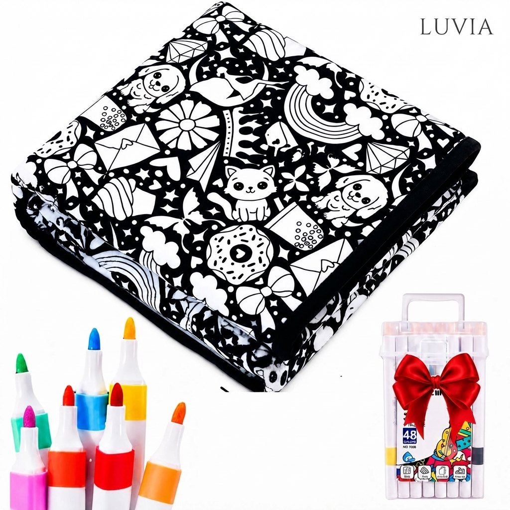LUVIA DIY Coloring Blanket