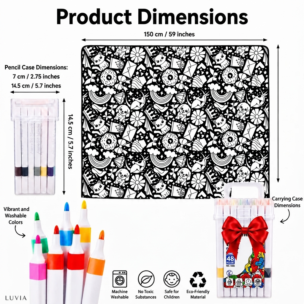 LUVIA DIY Coloring Blanket