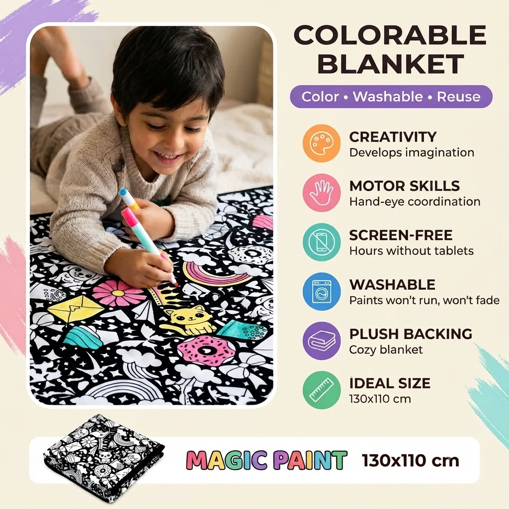 LUVIA DIY Coloring Blanket